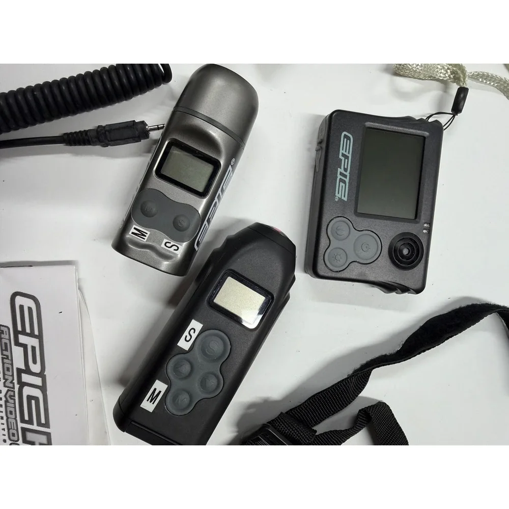 Epic HD Action Video Cam Bundle with Viewer Screen and Mounting Accessories